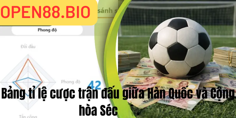 bảng tỉ lệ cược trận đấu giữa hàn quốc vs cộng hòa séc